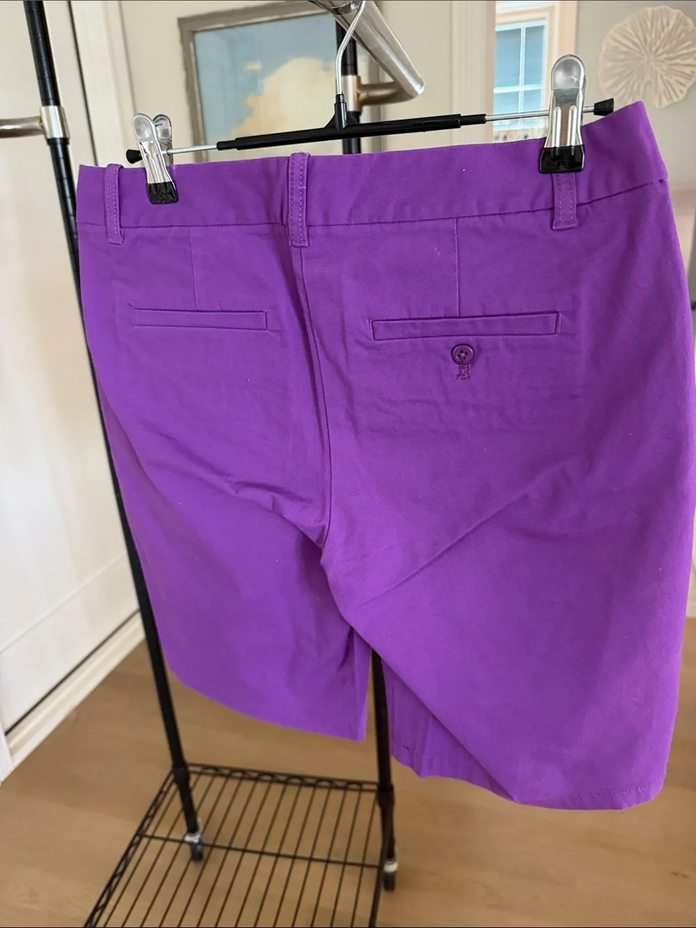 J. Crew Purple Chino Bermuda Shorts